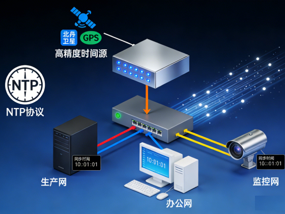 合理利用交换机的NTP功能，实现多个网络的授时需求